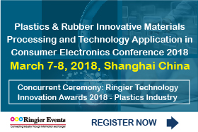 Plastics & Rubber Innovative Materials Processing and Technology Application in Consumer Electronics Conference 2018