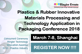 Plastics & Rubber Innovative Materials Processing and Technology Application in Packaging Conference 2018