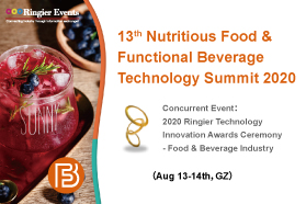 13th Nutritious Food & Functional Beverage Technology Summit 2020